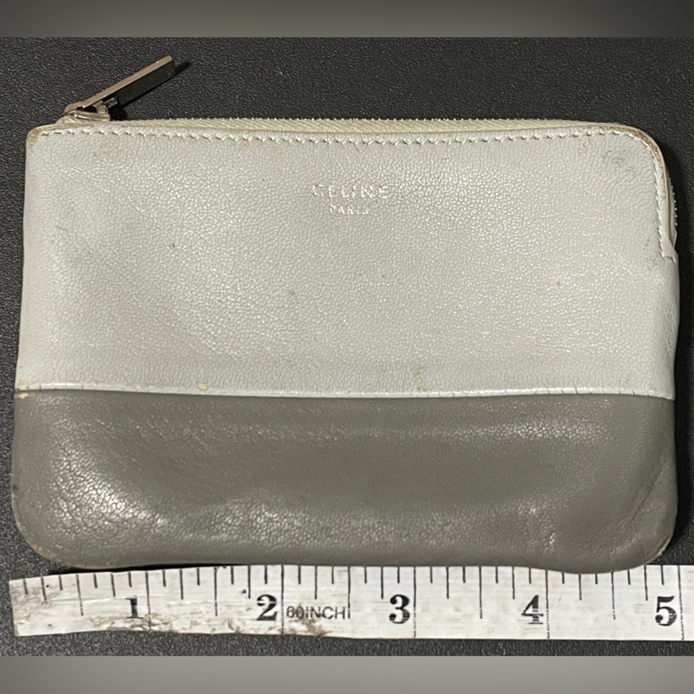 Celine Two-Tone Leather Pouch